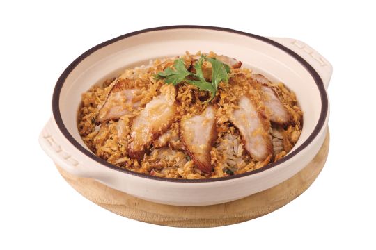 蒜酥松阪蝦醬拌飯
